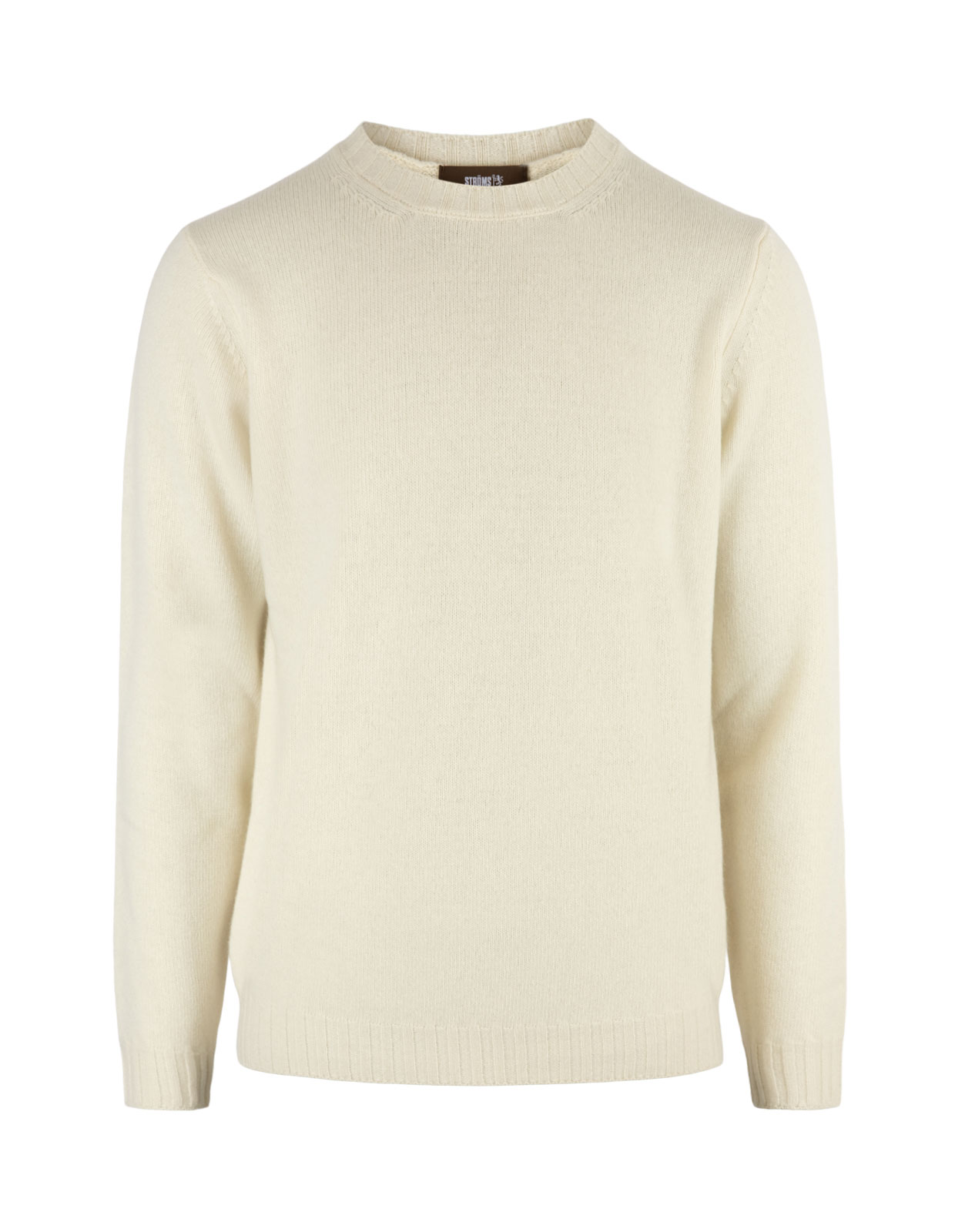 Crew Neck Sweater Wool Cashmere Naturale