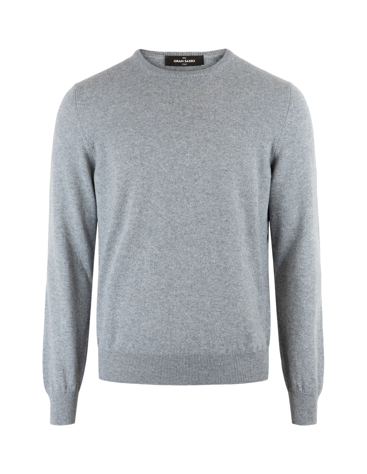 Crew Neck Cashmere Sweater Light Grey