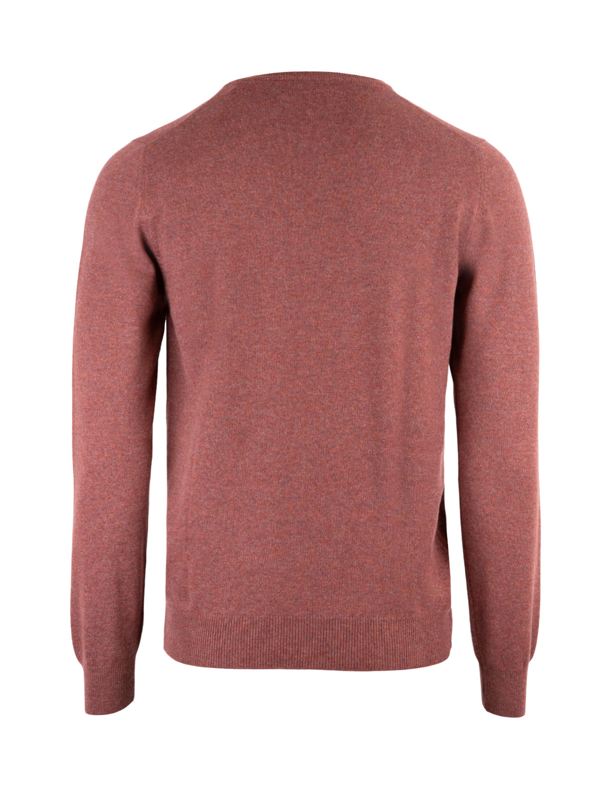 Crew Neck Wool & Cashmere Dusty Red