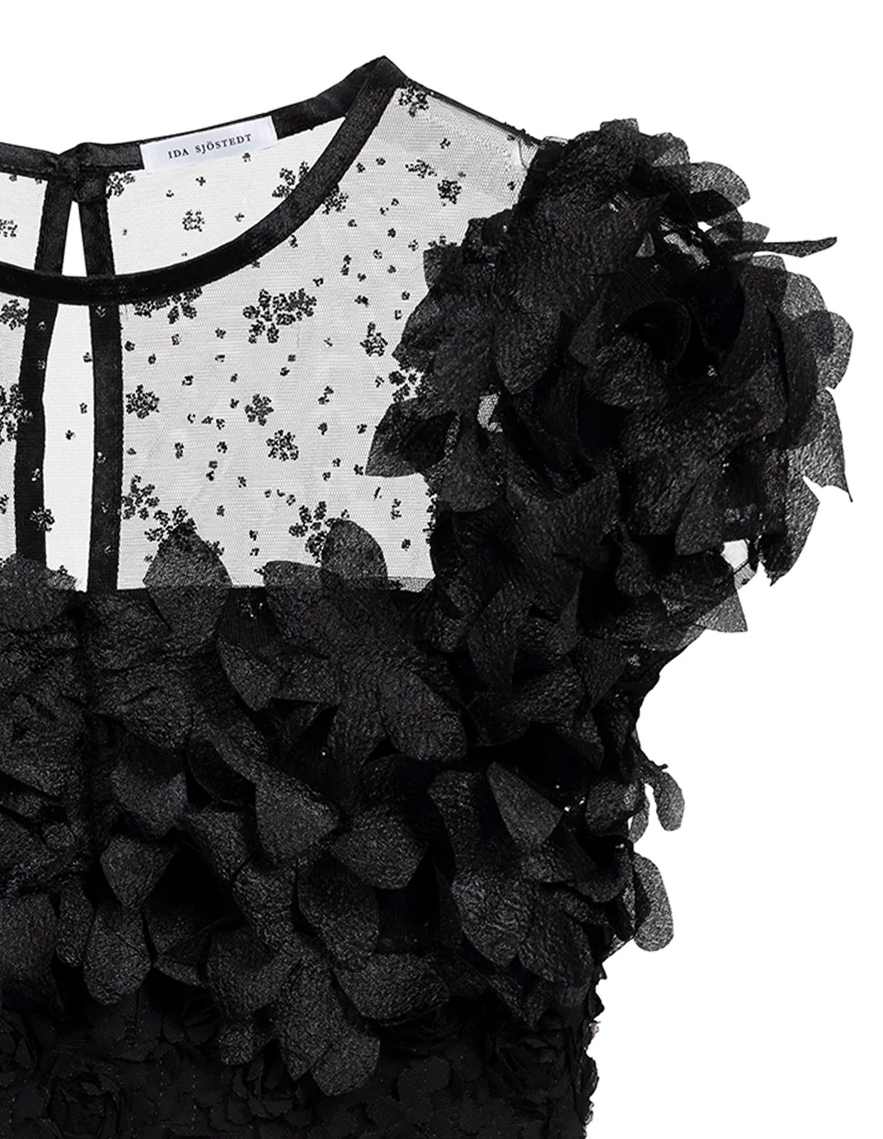 Alice Feather Dress Black