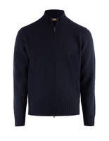 Full Zip Wool Cashmere Notte