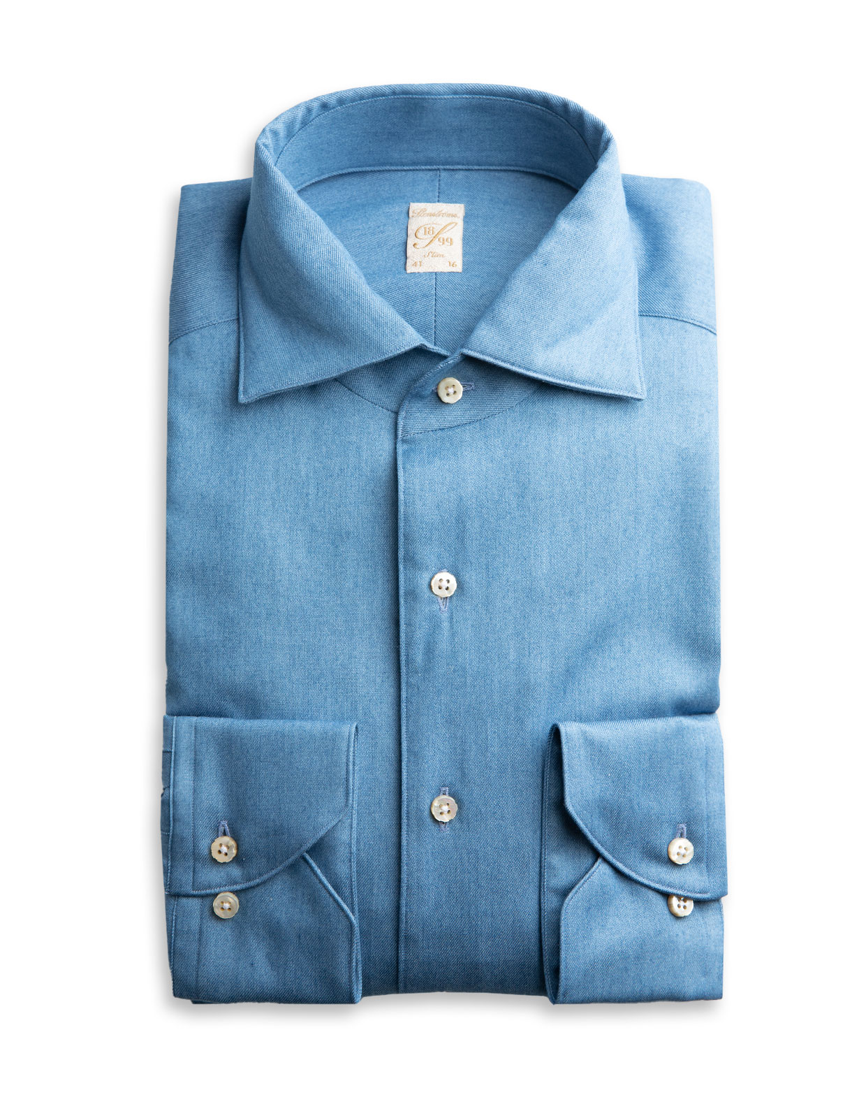 1899 Slimline Skjorta Denimblå