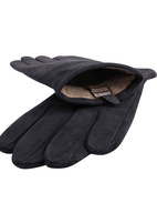 Classic Suede Gloves Navy Stl 9
