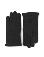 Arthur Wool Lined Suede Gloves Black