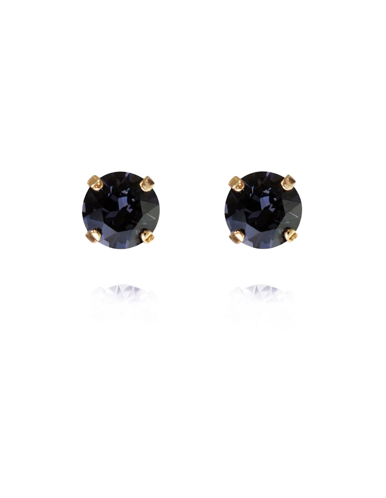 Classic Studs Earring Gold Graphite