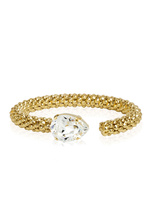 Classic Rope Bracelet Gold Crystal