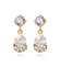 Mini Drop Earring Gold Crystal/Guld One Size