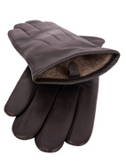 Classic Lambskin Gloves Chocolate Stl 9