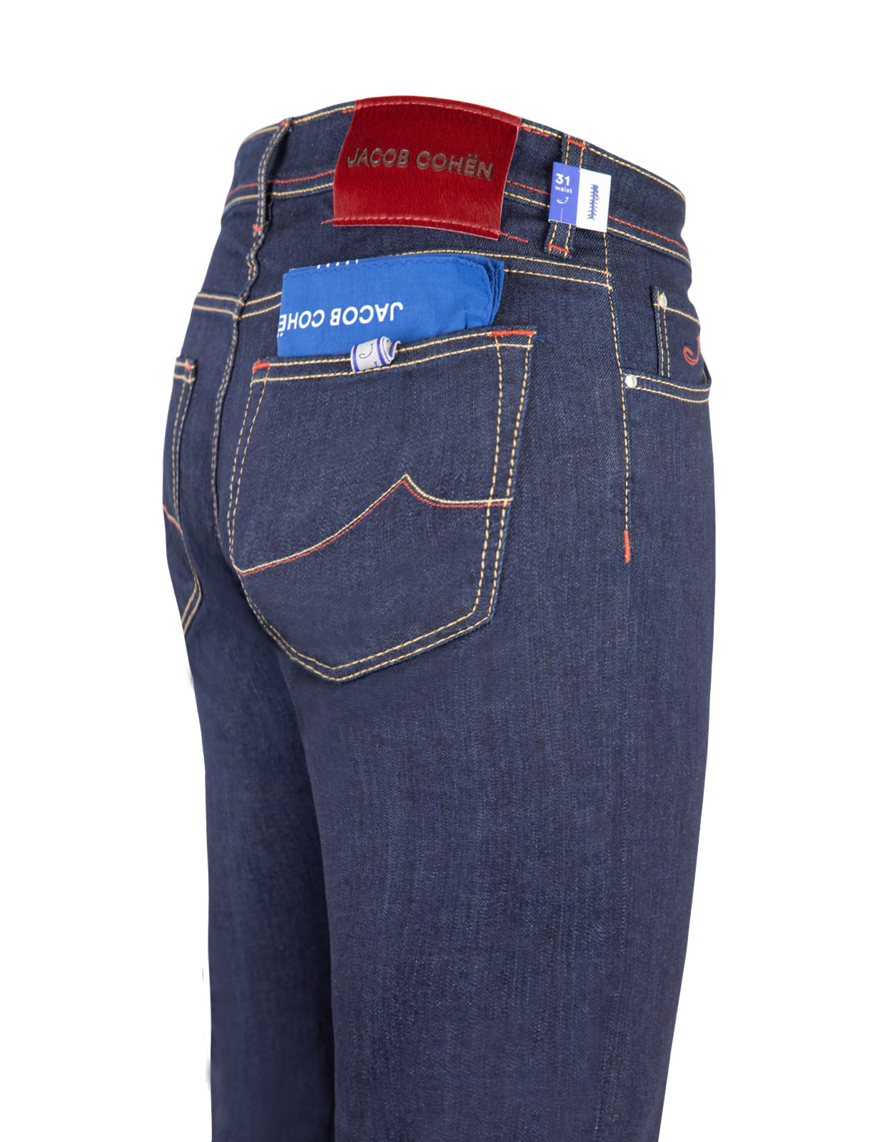 Nick J622 Stretch Denim Rinse Wash Dark Blue Stl 36"