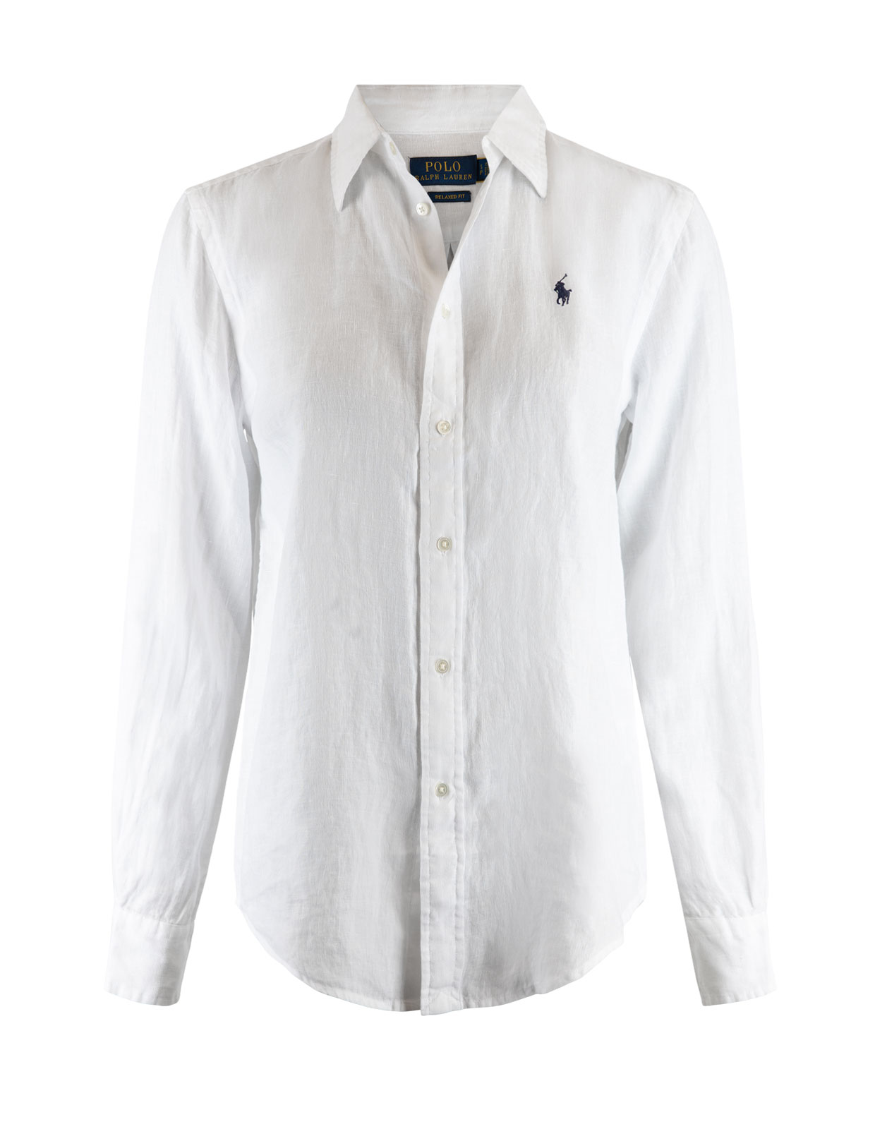 Shirt Relaxed Linen White Stl S