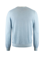 Crew Neck Vintage Summer Merino Light Blue Stl 56