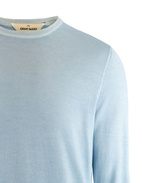 Crew Neck Vintage Summer Merino Light Blue Stl 56
