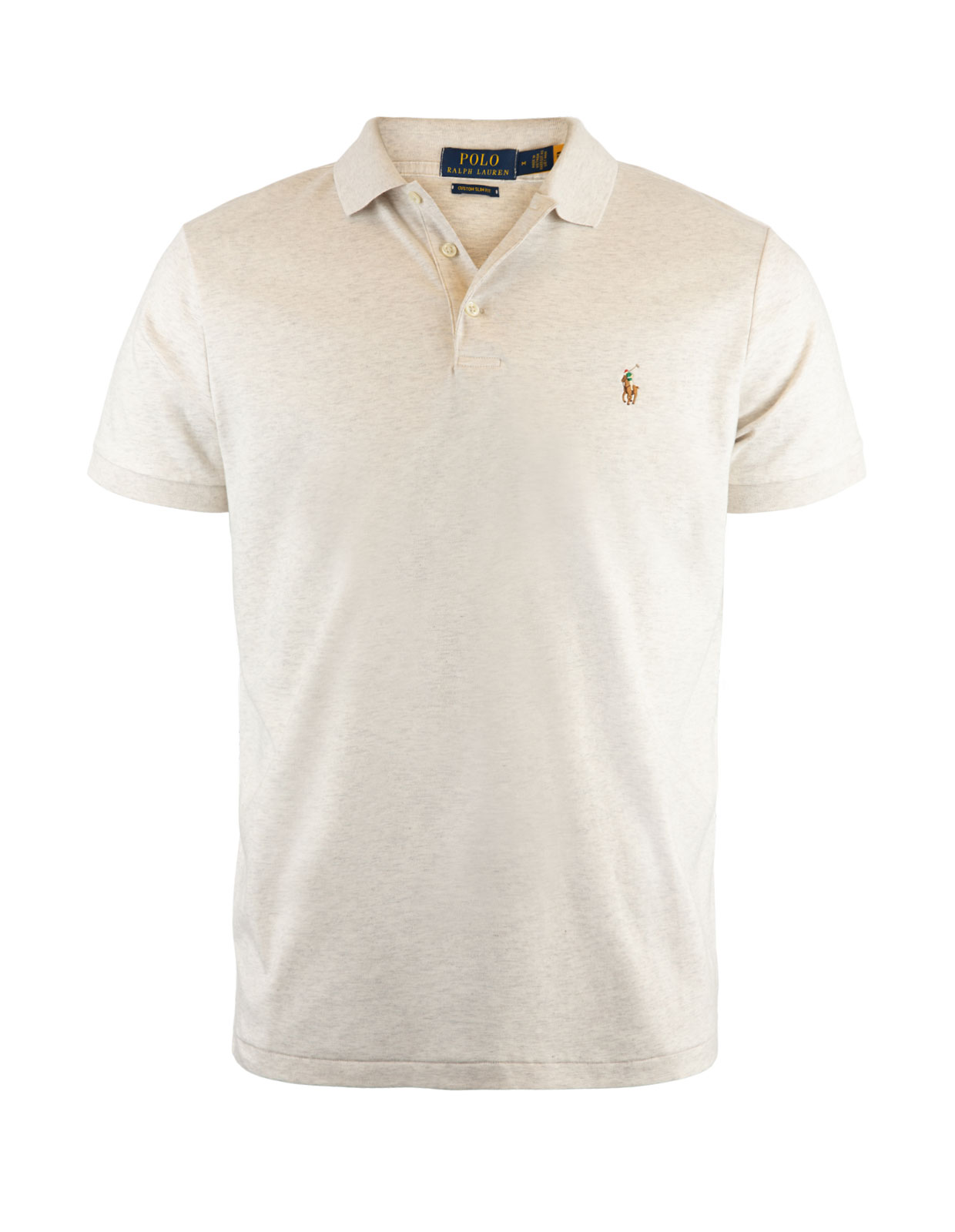 Custom Slim Fit Soft Cotton Polo State Heather