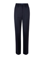 Kayla Wool Flanell Trousers Navy