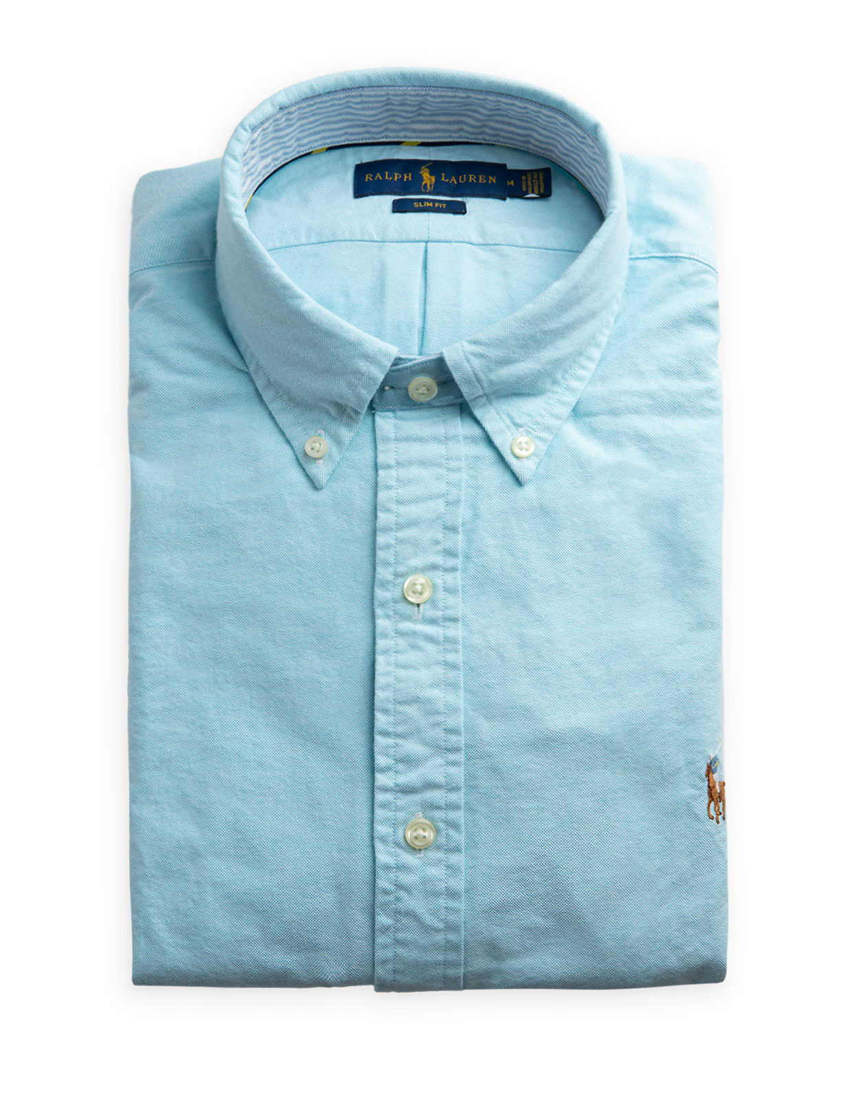 Slim Fit Lightweight Oxford Shirt Aegean Blue