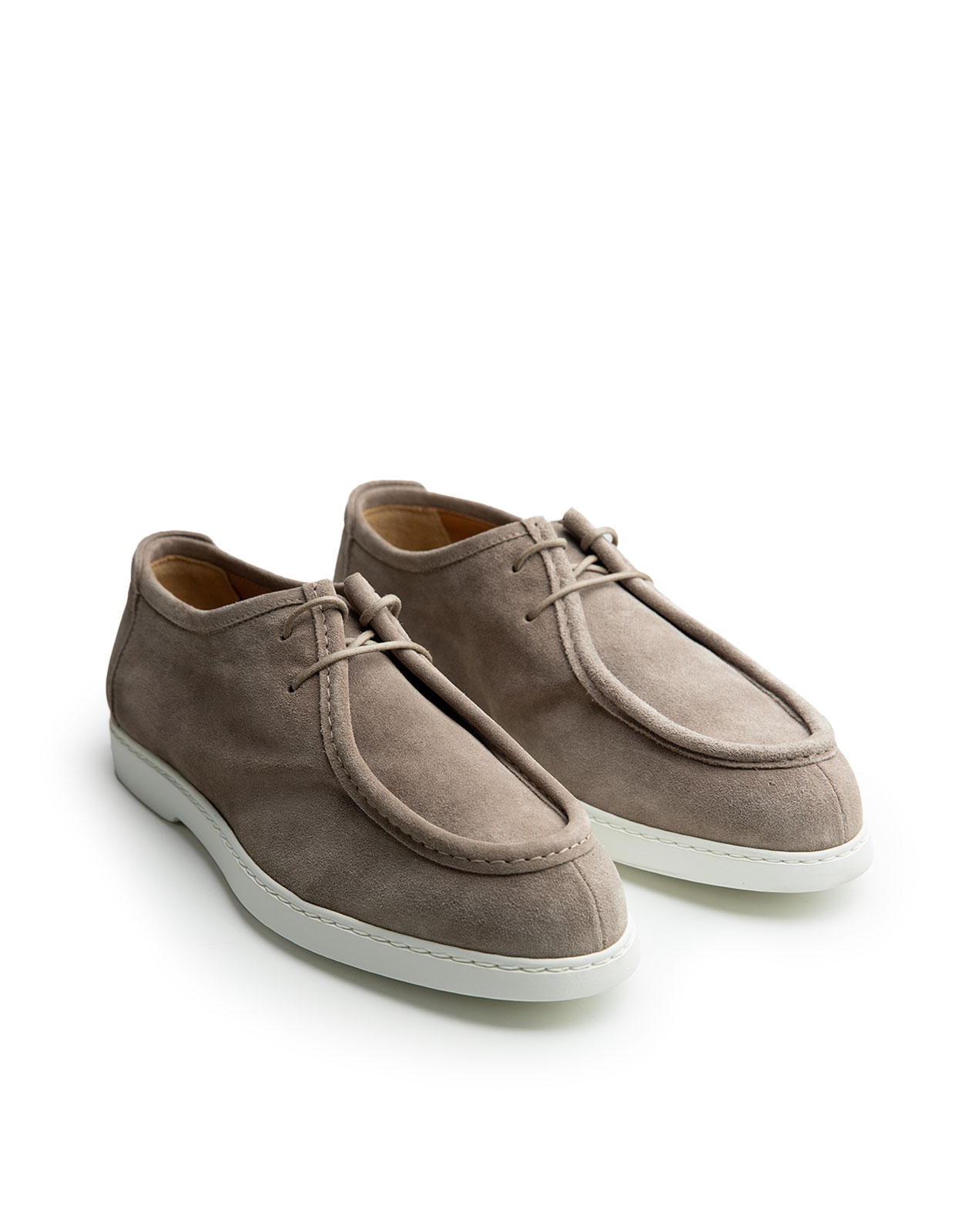 Edwin Lace-Ups Washed Suede Taupe