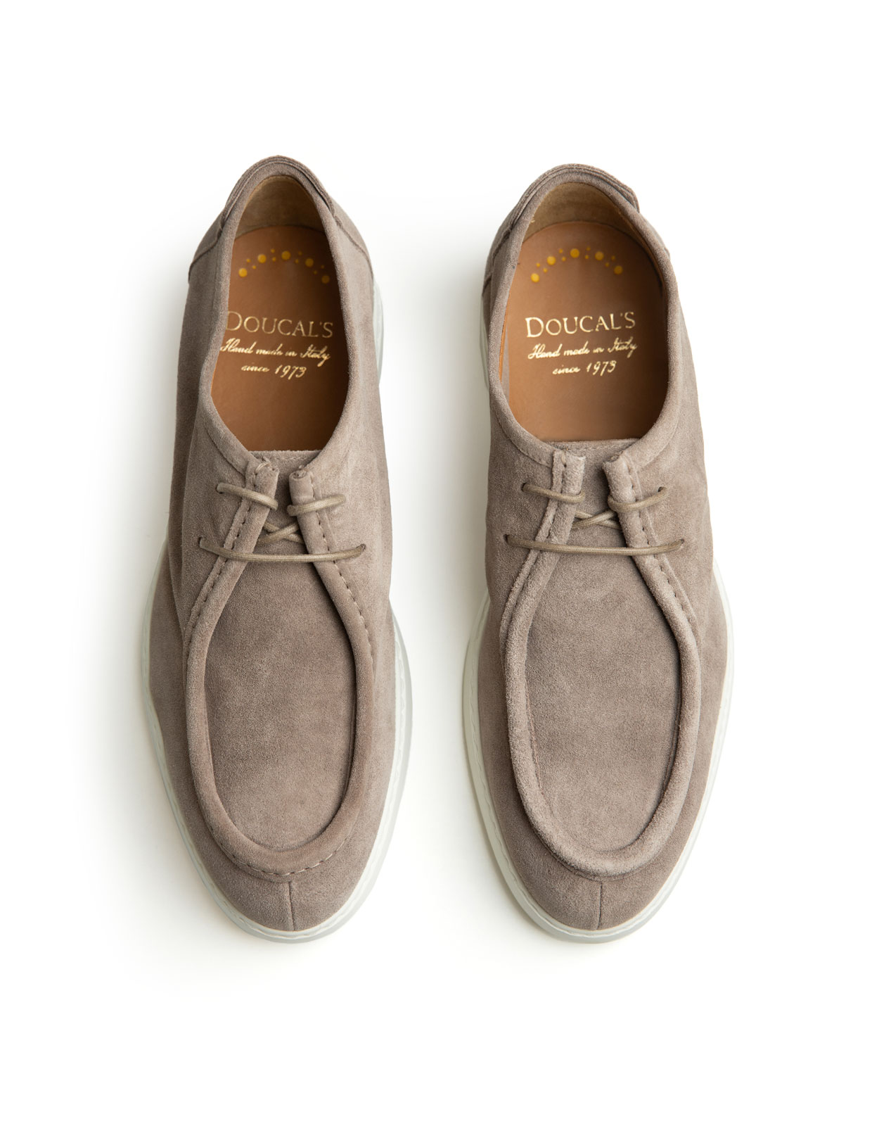 Edwin Lace-Ups Washed Suede Taupe Stl 45