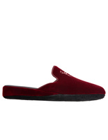 Slip-in Slipper Velvet Wine Red