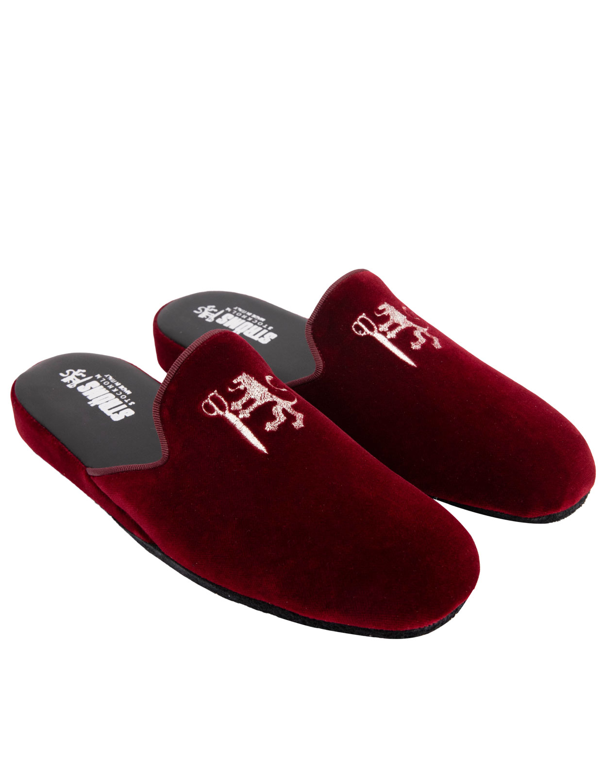 Slip-in Slipper Velvet Wine Red Stl 46