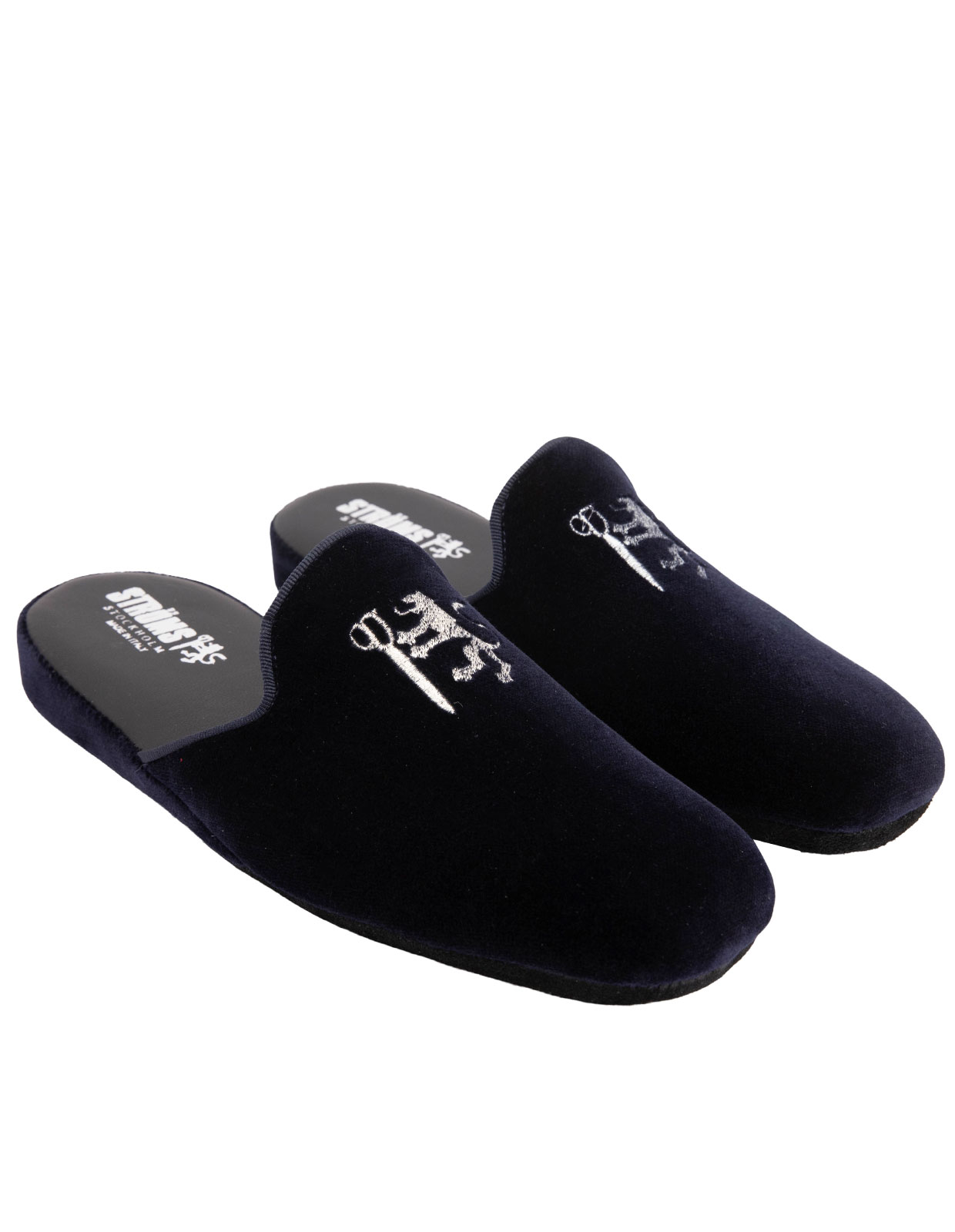 Slip-in Slipper Velvet Navy Stl 39