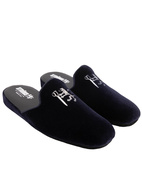 Slip-in Slipper Velvet Navy Stl 43