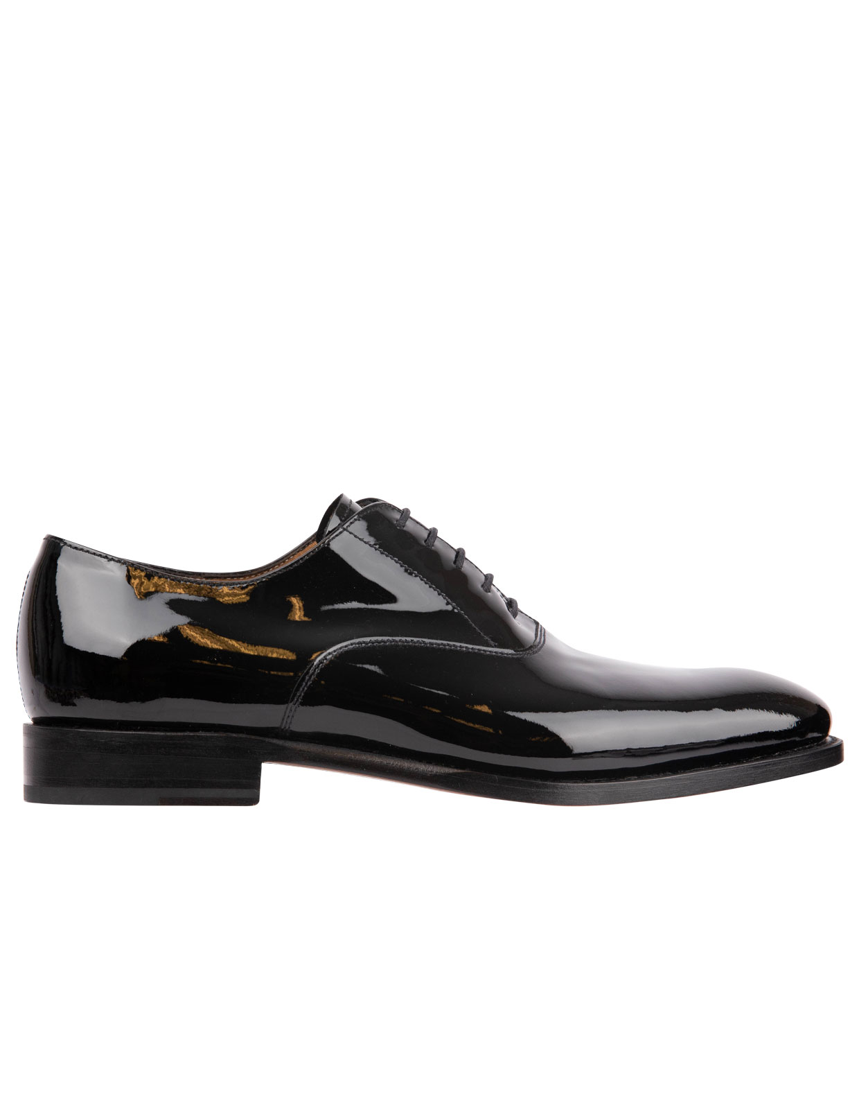 Patent Leather Oxford Shoe Black Stl 9.5