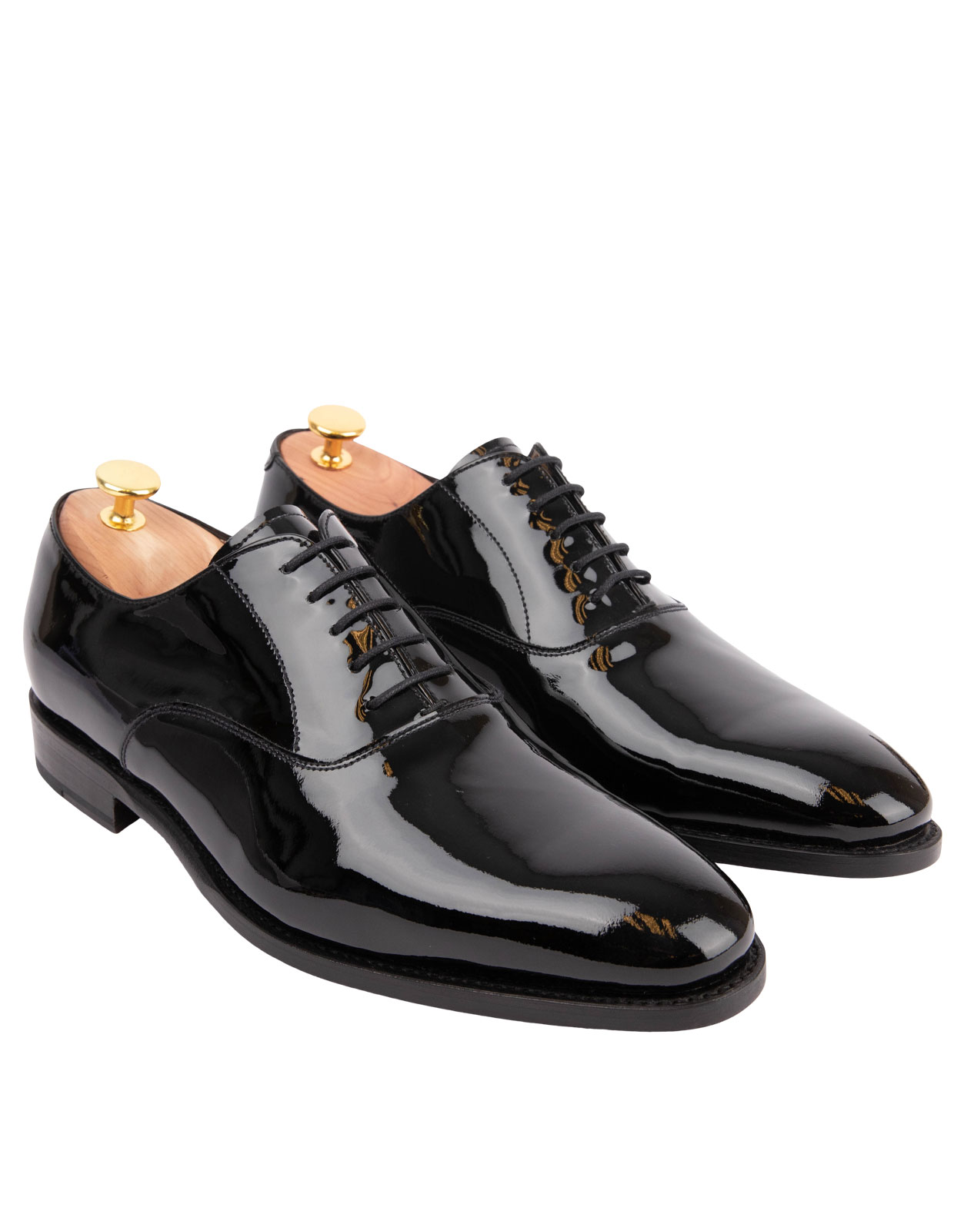 Patent Leather Oxford Shoe Black Stl 6.5