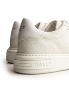 Miky Bovine Grained Sneaker Dusty White