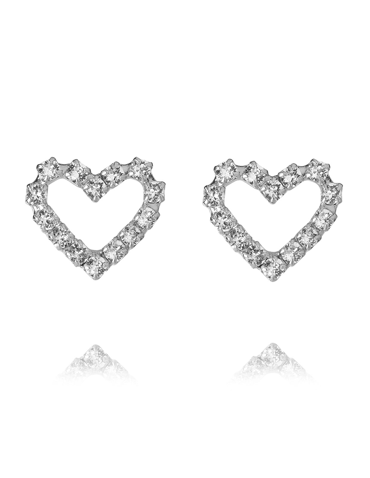Sweetheart Earring Rhodium