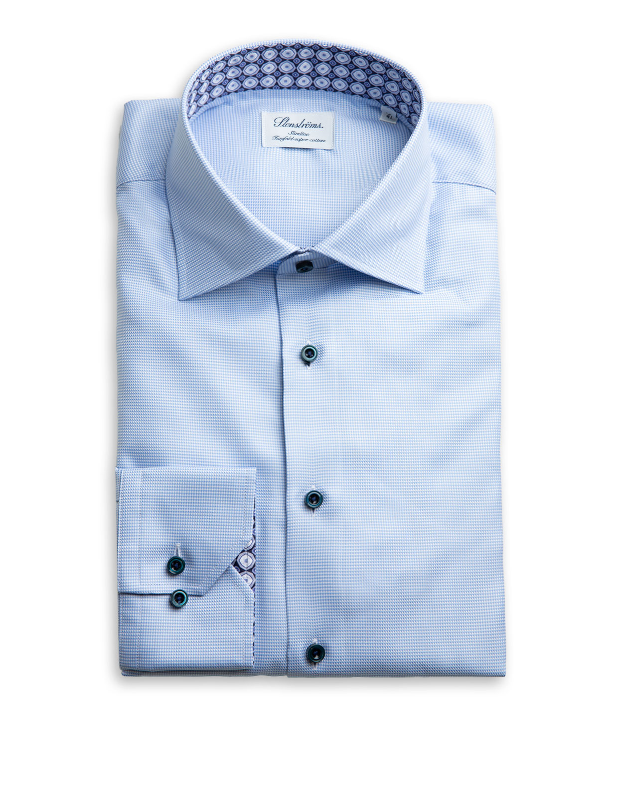 Slinline Shirt Contrast Light Blue