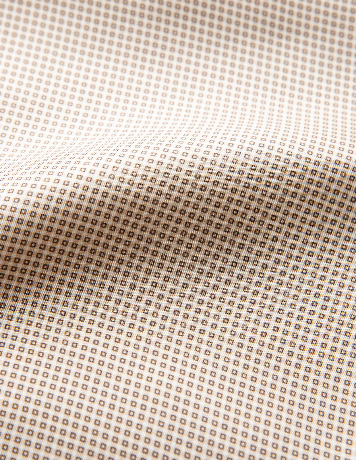 Geometric SilkTwill Scarf Brown/Beige