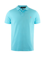 Custom Slim Fit Polo French Turquoise