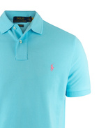 Custom Slim Fit Polo French Turquoise