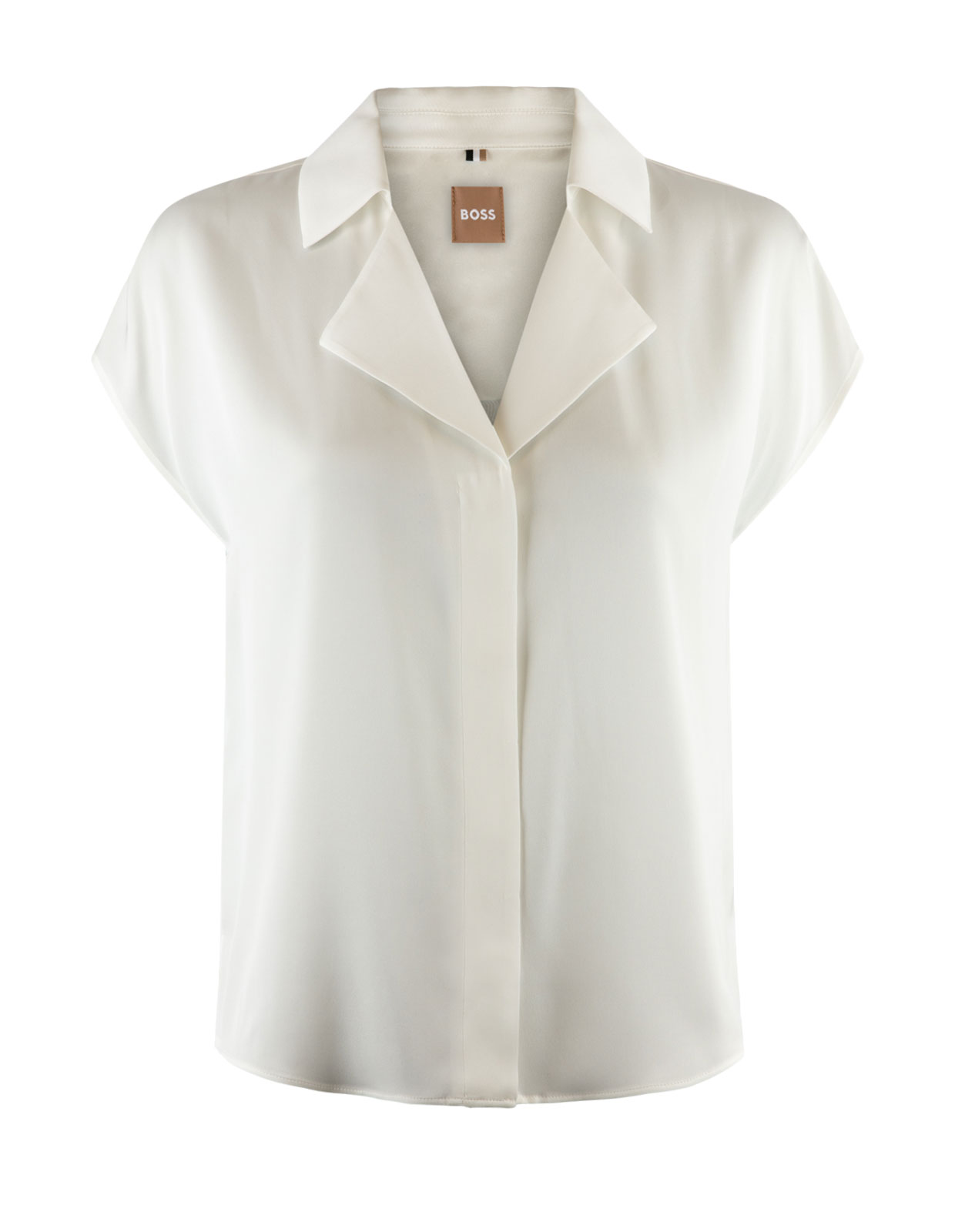 Breta Silk Blouse Open White