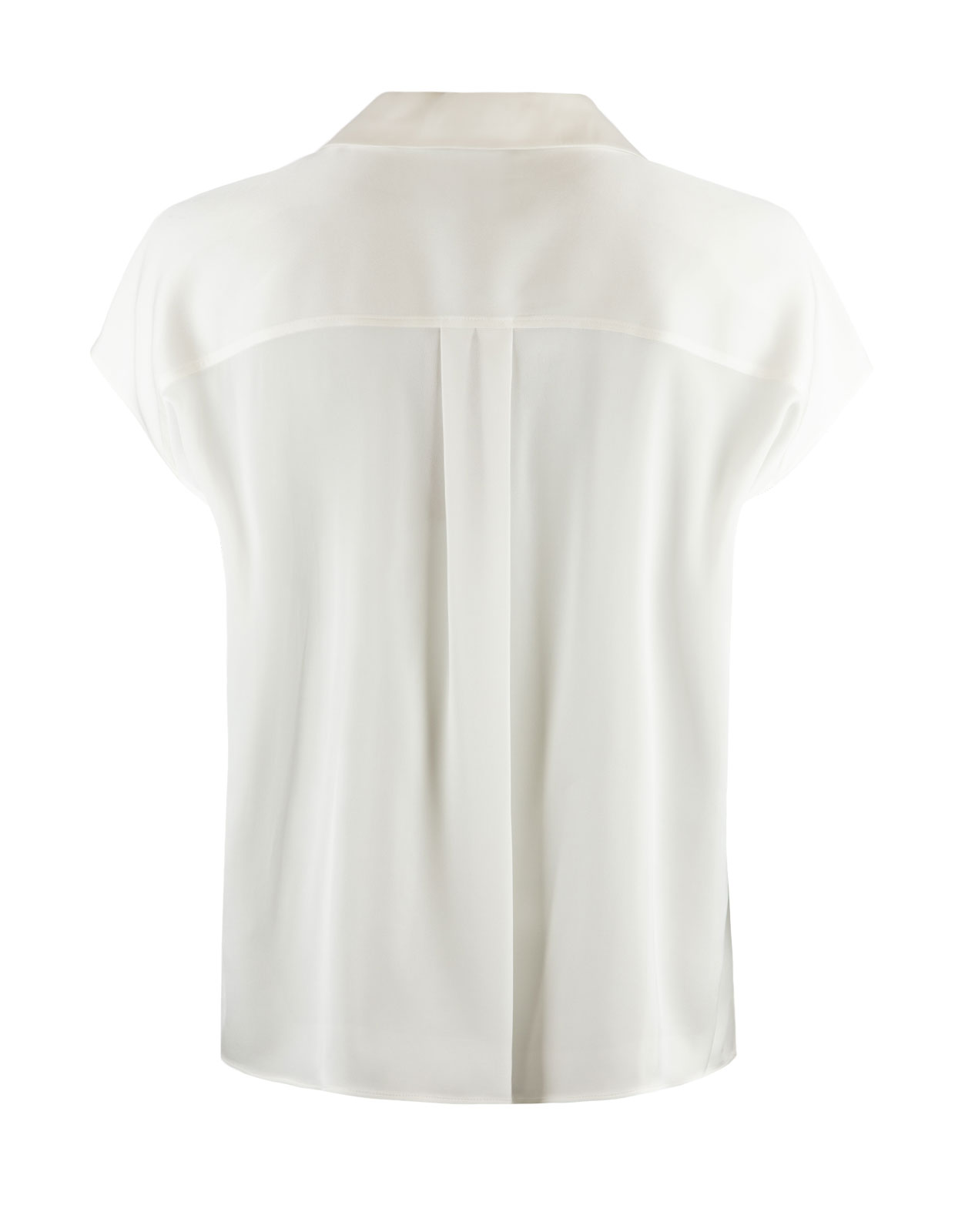 Breta Silk Blouse Open White