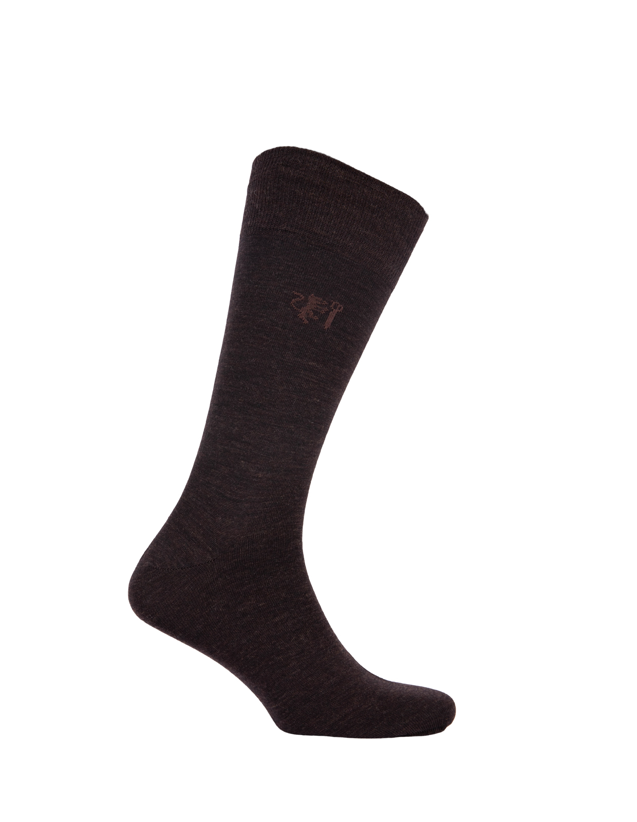 Socks Wool Blend Brown Stl 44-46