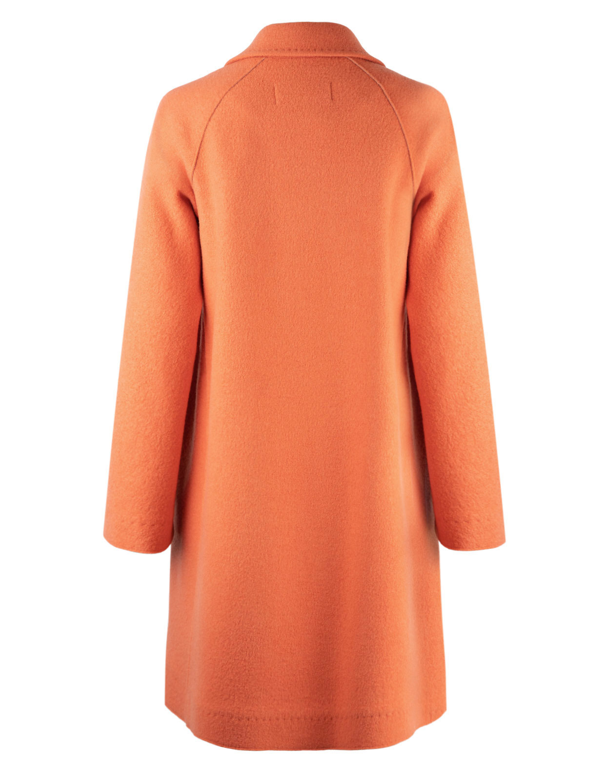Coat in Wool Orange