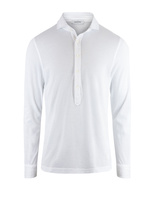 Jersey Popover Shirt White