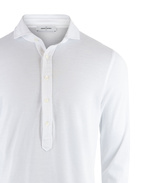 Jersey Popover Shirt White