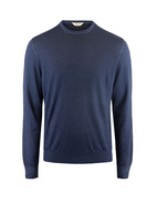 Crew Neck Vintage Summer Merino Navy Stl 50