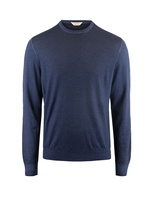 Crew Neck Vintage Summer Merino Navy