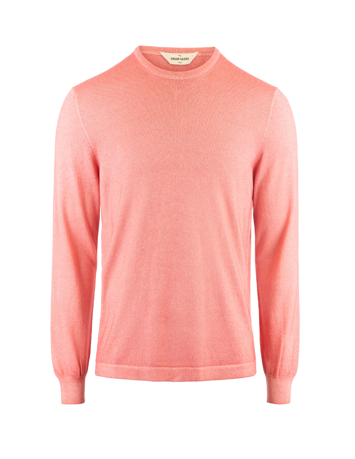 Crew Neck Summer Cashmere Korallröd