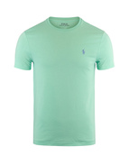 Custom Slim Jersey Crewneck T-Shirt Aqua Verde