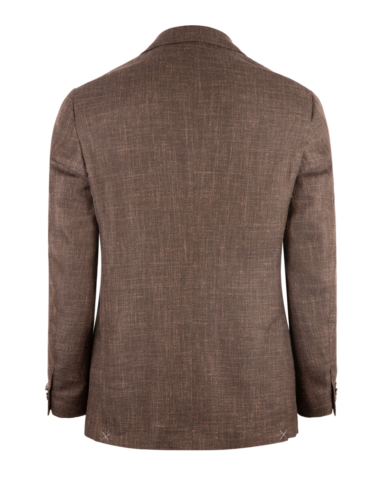 Gate Blazer Drop7 Wool Silk Linen Brown Melange