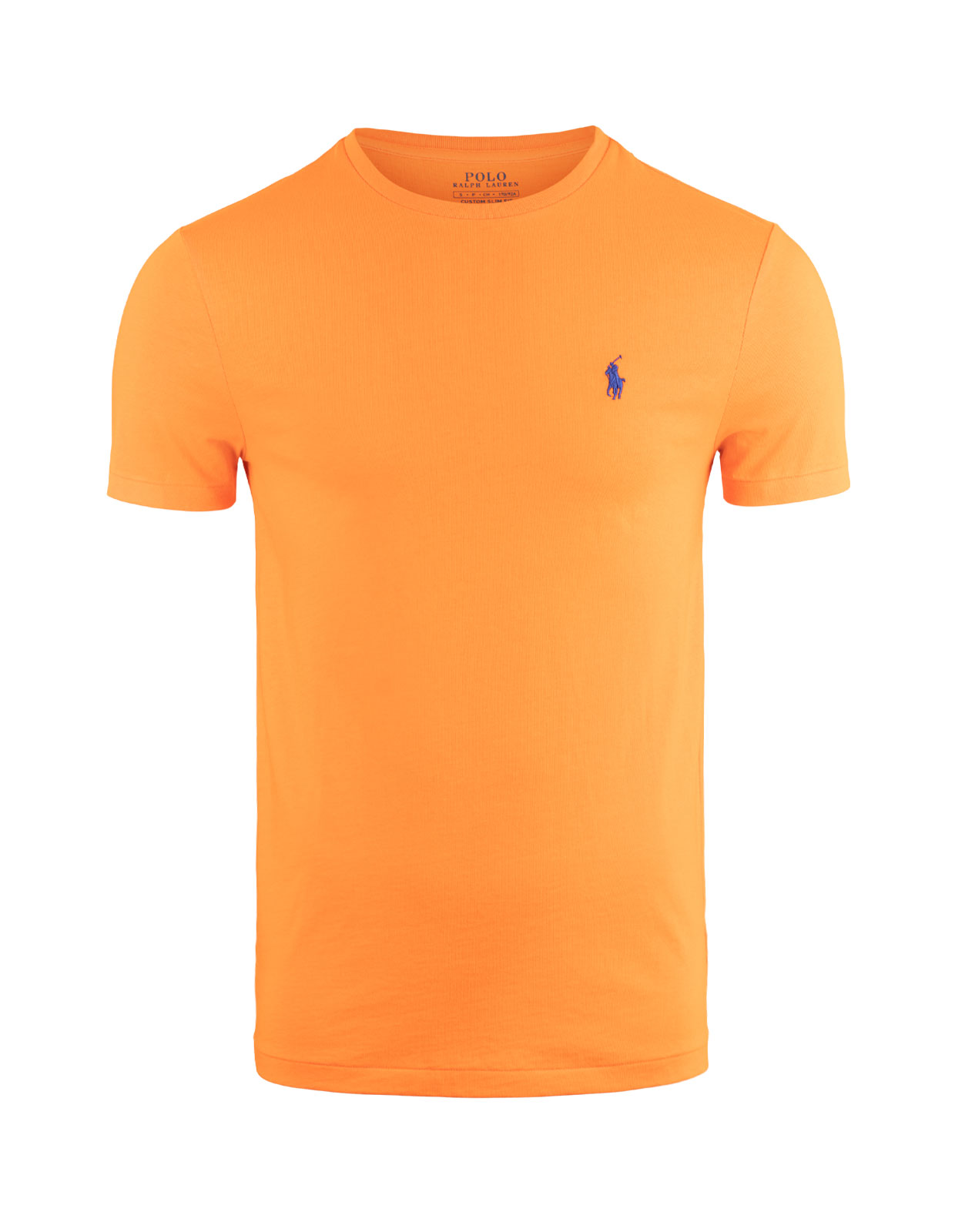 Custom Slim Jersey Crewneck T-Shirt Sailing Orange