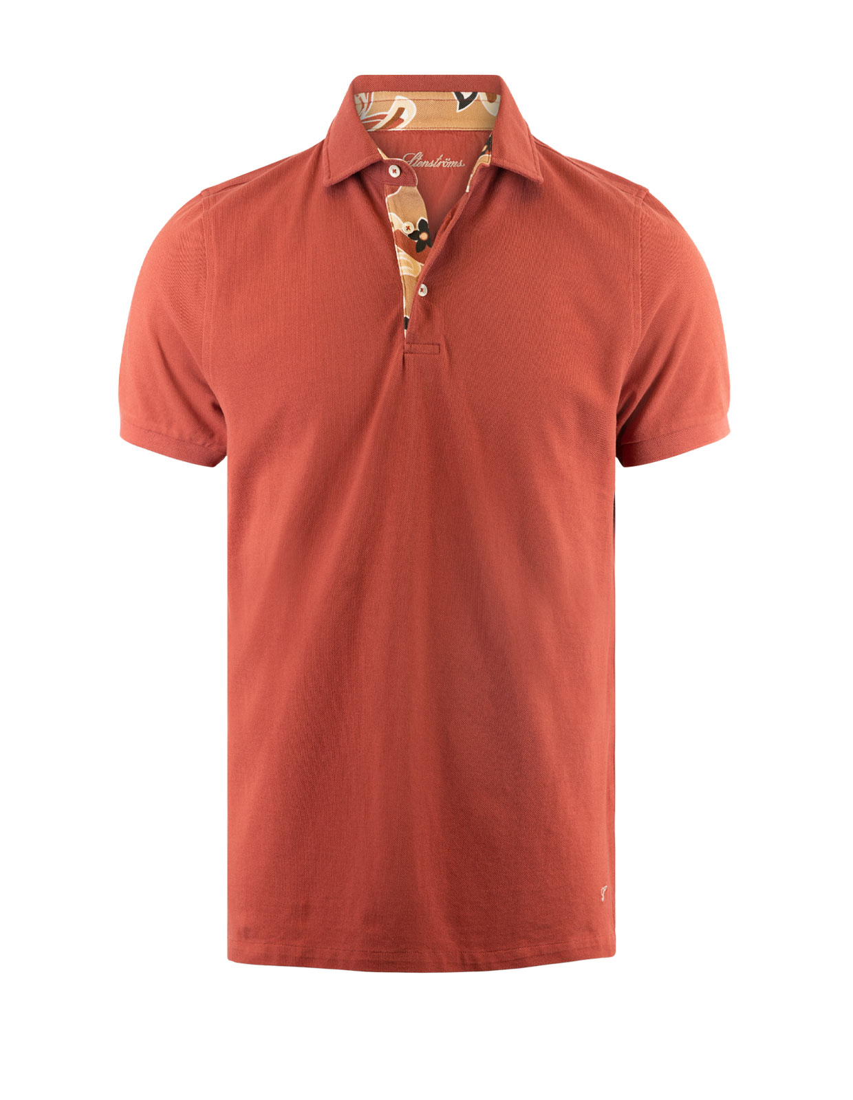 Contrast Piquet Polo Red