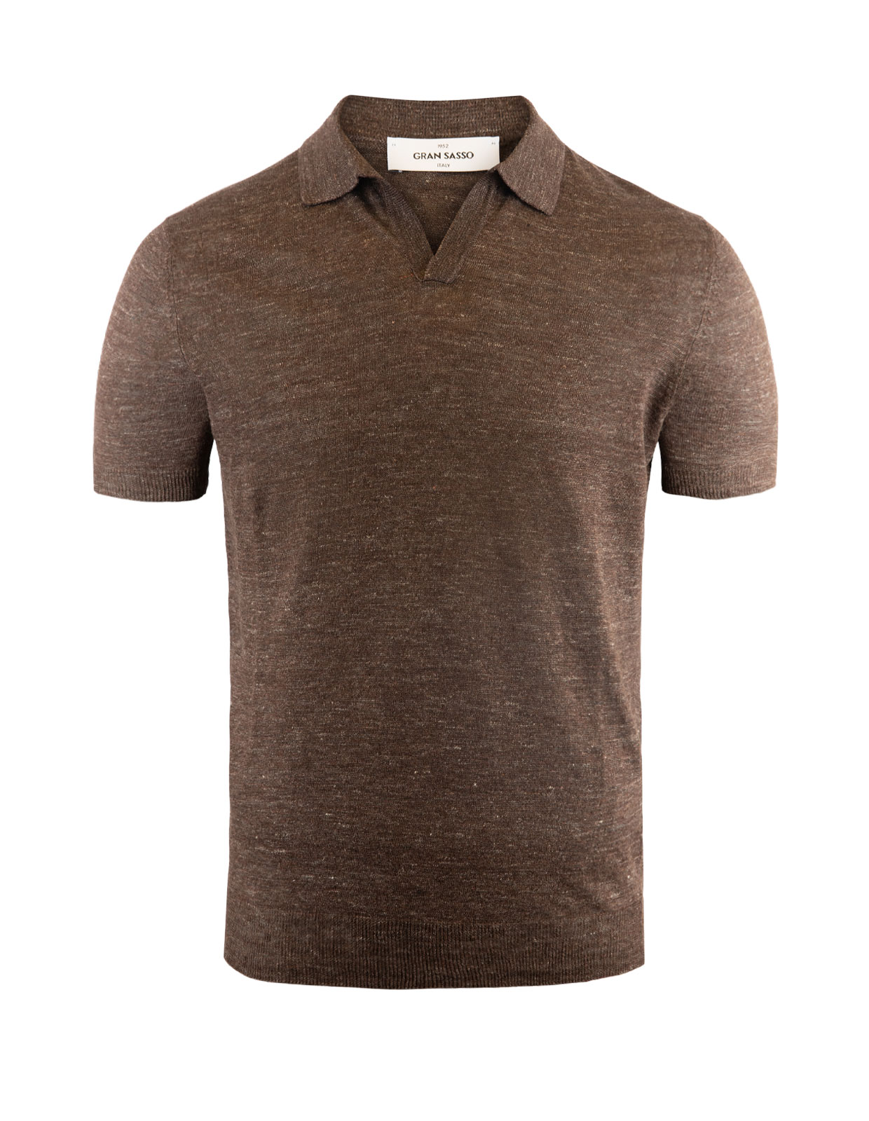 Polo Shirt Linen Brown