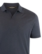 Polo Piquet Silk Navy