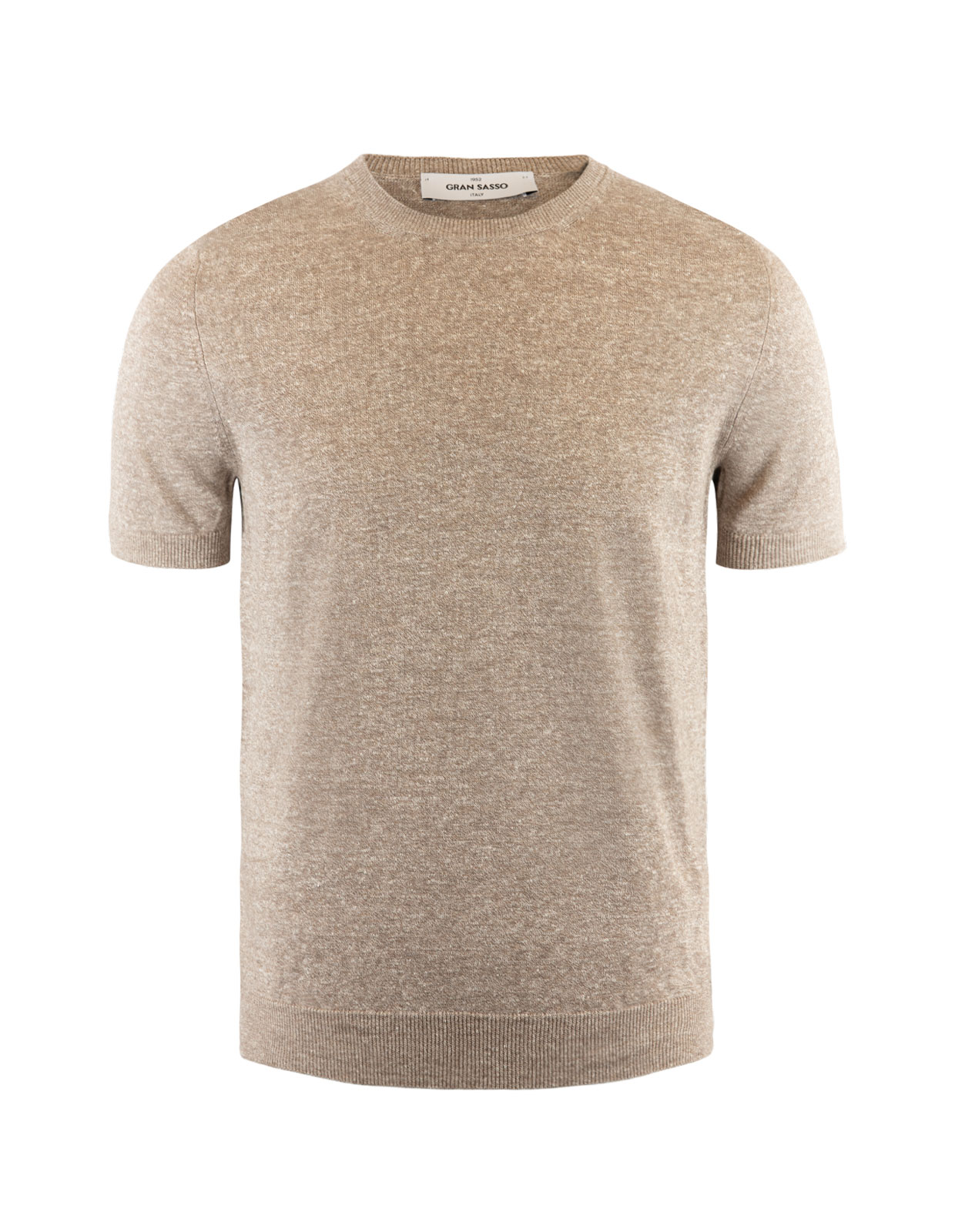 Luxury T-shirt Linen Cotton Sand