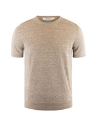 Luxury T-shirt Linen Cotton Sand Stl 50